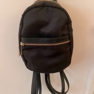 Black mini backpack/purse